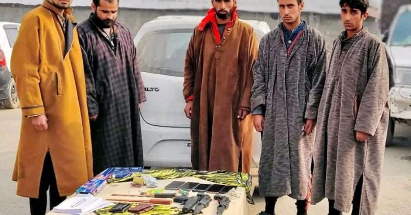 Extortion racket busted in Kulgam, 5 arrested: Police