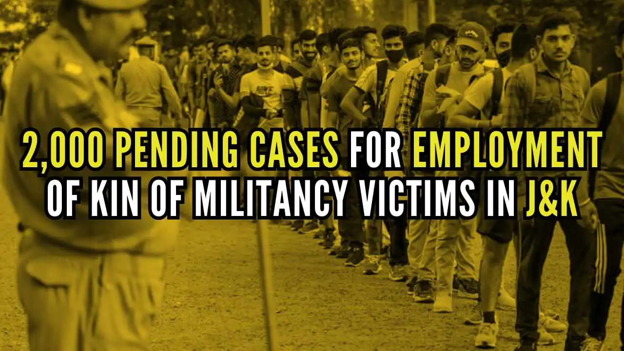 J&K govt clears 2K pending cases for employment of kin of militancy victims