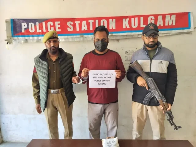 Drug-peddler-arrested-in-Kulgam-14-04-2025 Drug