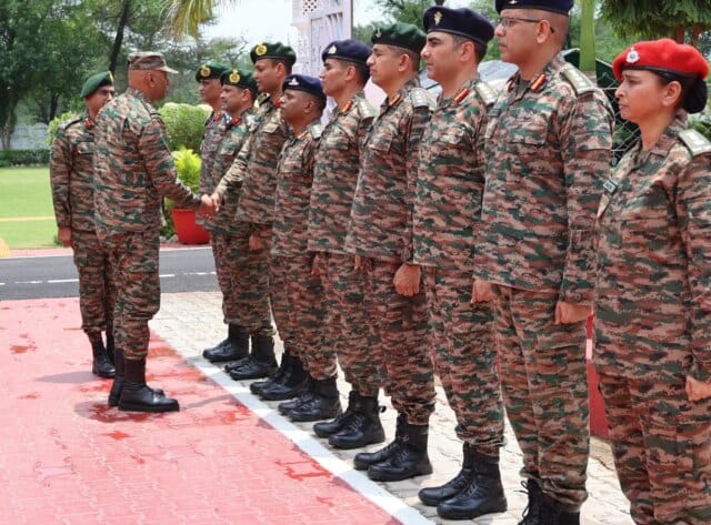 Northern Army commander reviews operational readiness of Mathura-based Strike One Corps