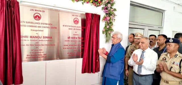 LG Sinha inaugurates integrated control centre in JK's Katra to oversee tourists activities
