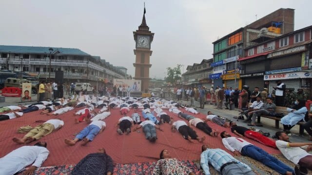 J-K: LoP Sunil Sharma says Yoga at Lal Chowk sends message of unity