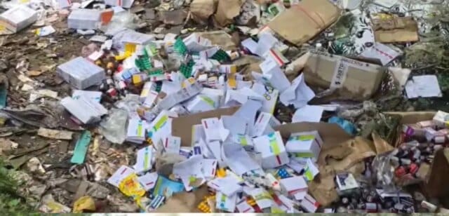 Large quantity of medicines found dumped in canal in Ganderbal, Drug Control Dept starts investigation