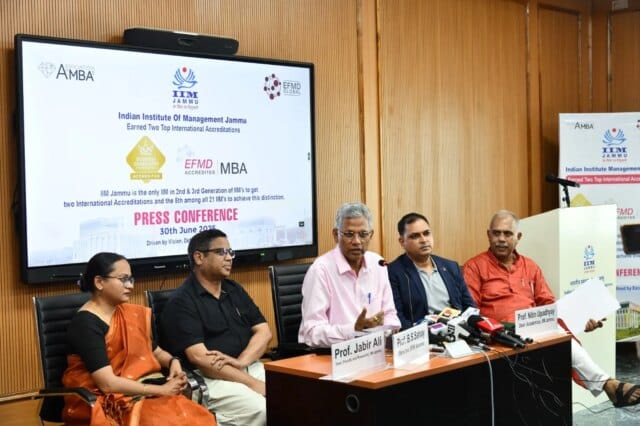 IIM Jammu MBA programme awarded EFMD accreditation