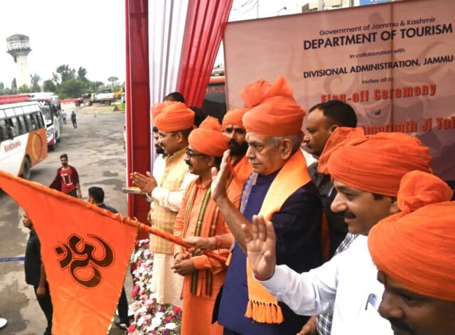 Over 1,000 pilgrims begin Budha Amarnath Ji Yatra: LG Manoj Sinha flags off first batch
