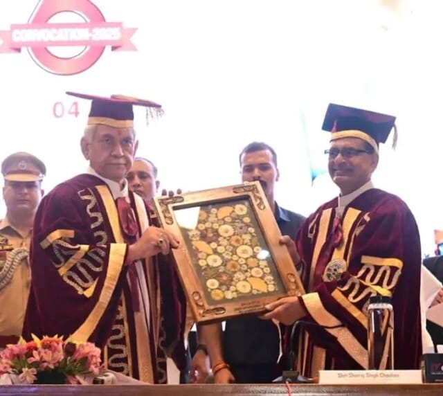 HADP improving income of 13 lakh farmer families in Kashmir: LG Sinha at 6th SKUAST-K Convocation