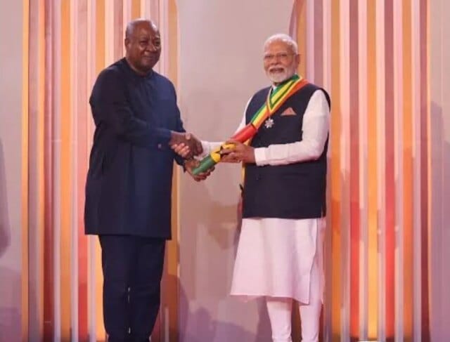 PM Modi conferred Ghana’s highest civilian honour; India, Ghana elevate PM Modi conferred Ghana’s highest civilian honour; India, Ghana elevate ties to comprehensive partnership