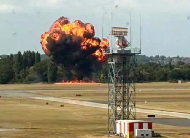 Plane crashes at London Southend airport