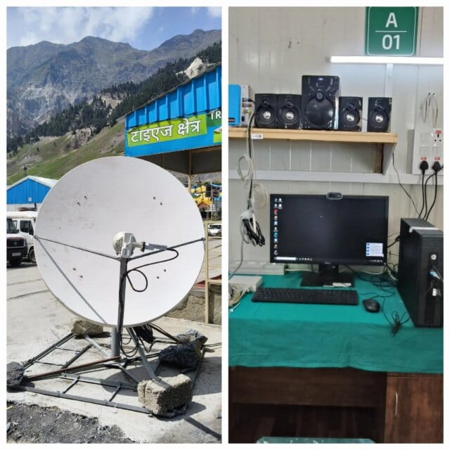 Telemedicine facility successfully installed at Base Hospitals in Baltal and Panjtarni