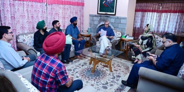 CM Omar Abdullah interacts with citizens at Raabita office Srinagar, CM Omar Abdullah interacts with citizens at Raabita office Srinagar, listens to public concerns