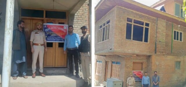 Police attach property of notorious drug peddler in Handwara