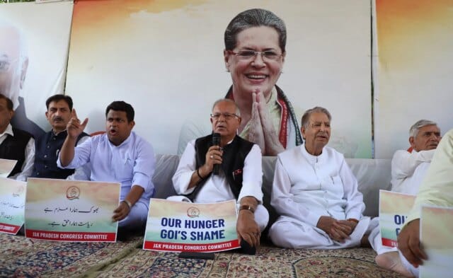 Congress launches hunger strike in Srinagar demanding restoration of J&K statehood