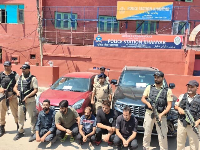 Five arrested in Srinagar assault case; vehicles seized, probe underway