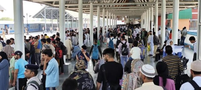 Commuters face tough time due to revised timetable of train Commuters face tough time due to revised timetable of train service between Srinagar and Banihal