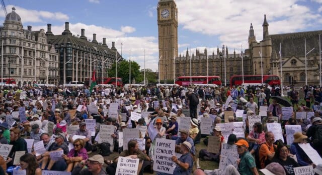 466 arrested in London protest backing banned Palestine Action 466 arrested in London protest backing banned Palestine Action