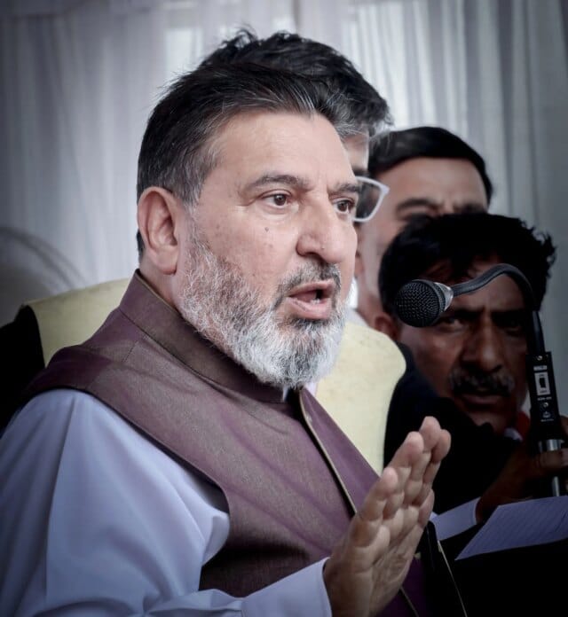 Altaf Bukhari urges CM Omar to intervene to protect Rawathpora playground for local youth
