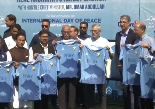 CM Omar unveils Real Kashmir FC’s Peace Jersey with Hummel CM Omar unveils Real Kashmir FC’s Peace Jersey with Hummel