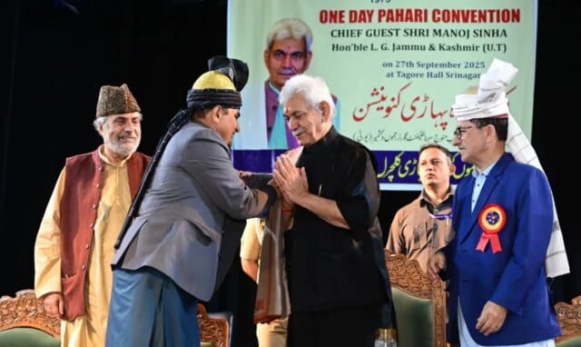 Lieutenant Governor addresses gathering of Pahari tribal community Lieutenant Governor addresses gathering of Pahari tribal community