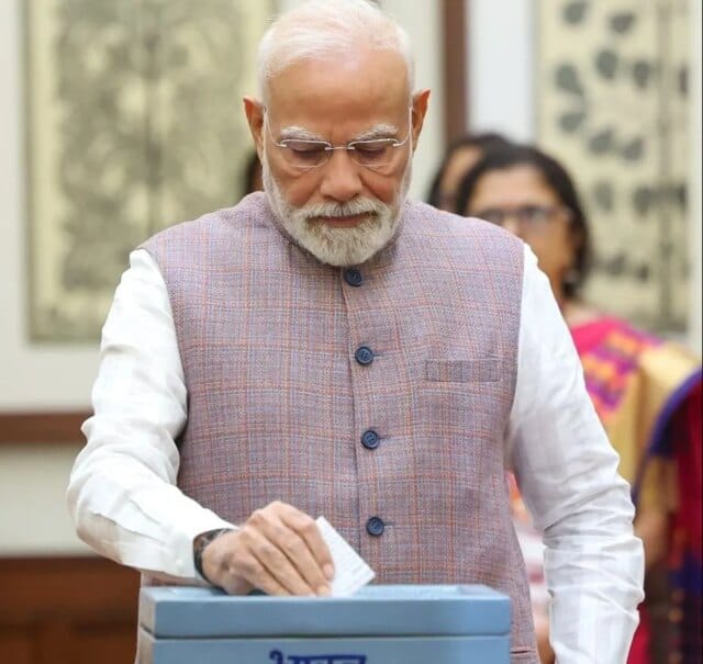 Voting underway for Vice-Presidential election; PM Modi casts first vote
