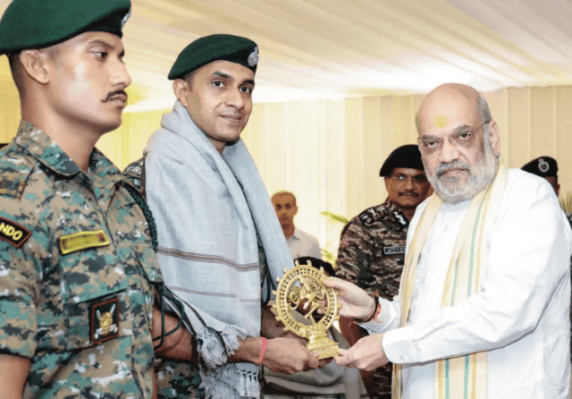 Amit Shah felicitates security forces behind ‘Operation Black Forest’