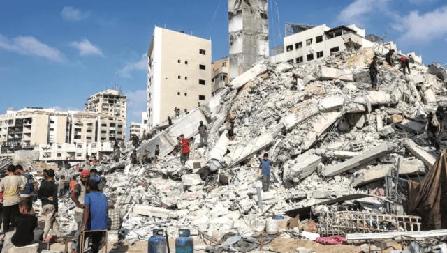 Israeli forces destroy 2nd Gaza tower in 2 days Israeli forces destroy 2nd Gaza tower in 2 days