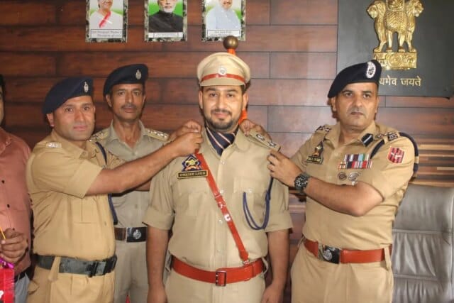 Piping ceremony of newly-promoted SP Owaise Rashid held in Ganderbal
