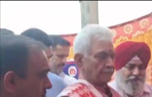 LG Manoj Sinha Visits Flood-Hit Families in Jammu, Assures Full Support