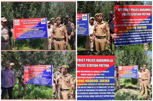 Properties of two proclaimed offenders attached under UAPA in Baramulla: Police