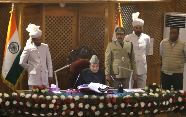 Speaker rejects Sajad Lone’s adjournment motion on reservation policy Speaker rejects Sajad Lone’s adjournment motion on reservation policy