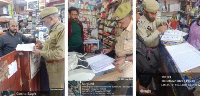 Police conduct inspection of vendors to curb misuse of SIM cards in Baramulla