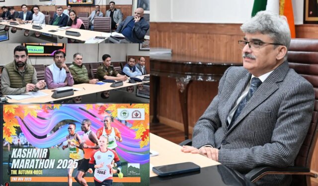 Chief Secretary reviews arrangements for 2nd edition of Kashmir Marathon Chief Secretary reviews arrangements for 2nd edition of Kashmir Marathon