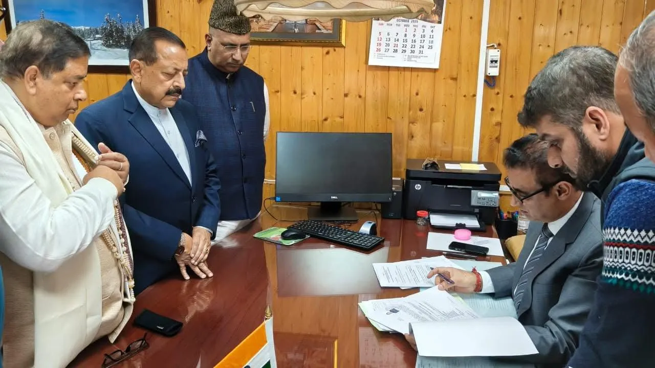 BJP's Sat Sharma submits nomination for Rajya Sabha elections