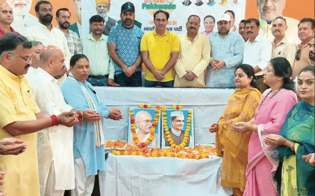 Ideals of Gandhi Ji, LB Shastri guiding lights for nation: Ideals of Gandhi Ji, LB Shastri guiding lights for nation: Sat Sharma