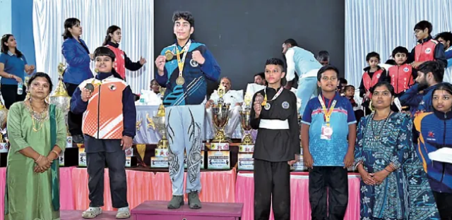 Srinagar boy wins double gold at National Pencak Silat Championship in Karnataka