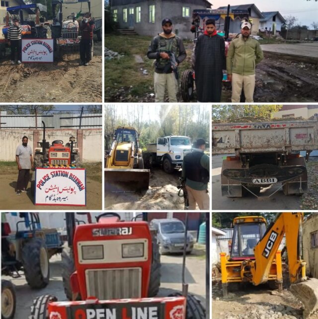 12 FIRs registered, 15 arrested, 53 vehicles seized in a fortnight against illegal mining in Budgam: Police
