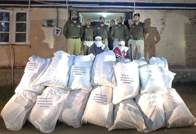 Major drug racket busted in Chadoora Budgam, 325 kgs of Major drug racket busted in Chadoora Budgam, 325 kgs of contraband recovered: Police